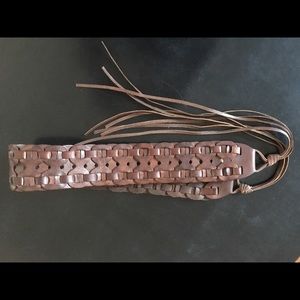 Leather Banana Republic Braided Belt Ladies six L